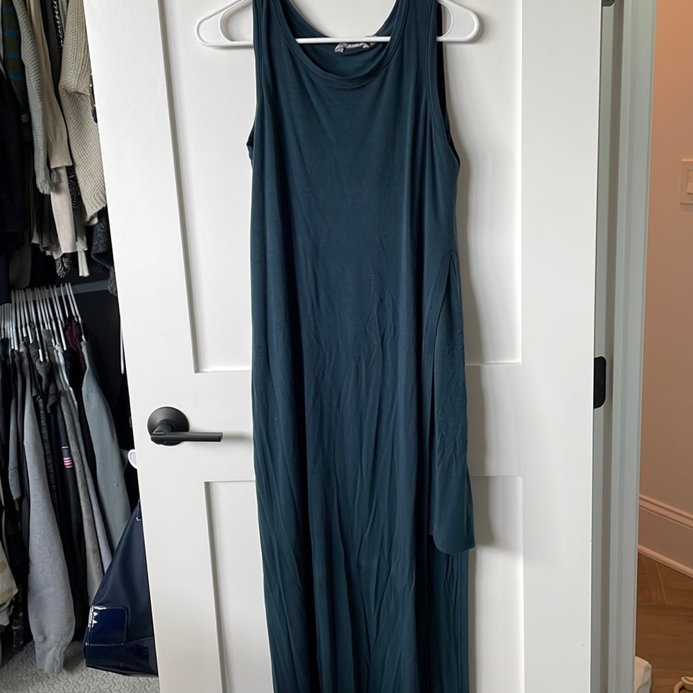 Womens teal athleta maxi size small dress